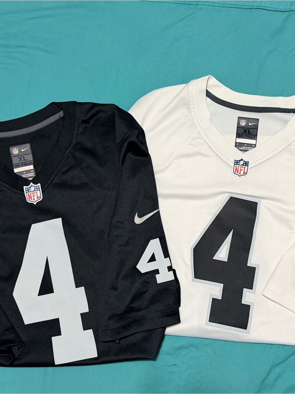 Nike Oakland Raiders Derek Carr
#4 On Field Jersey Lot 2 Black/ White Men XL